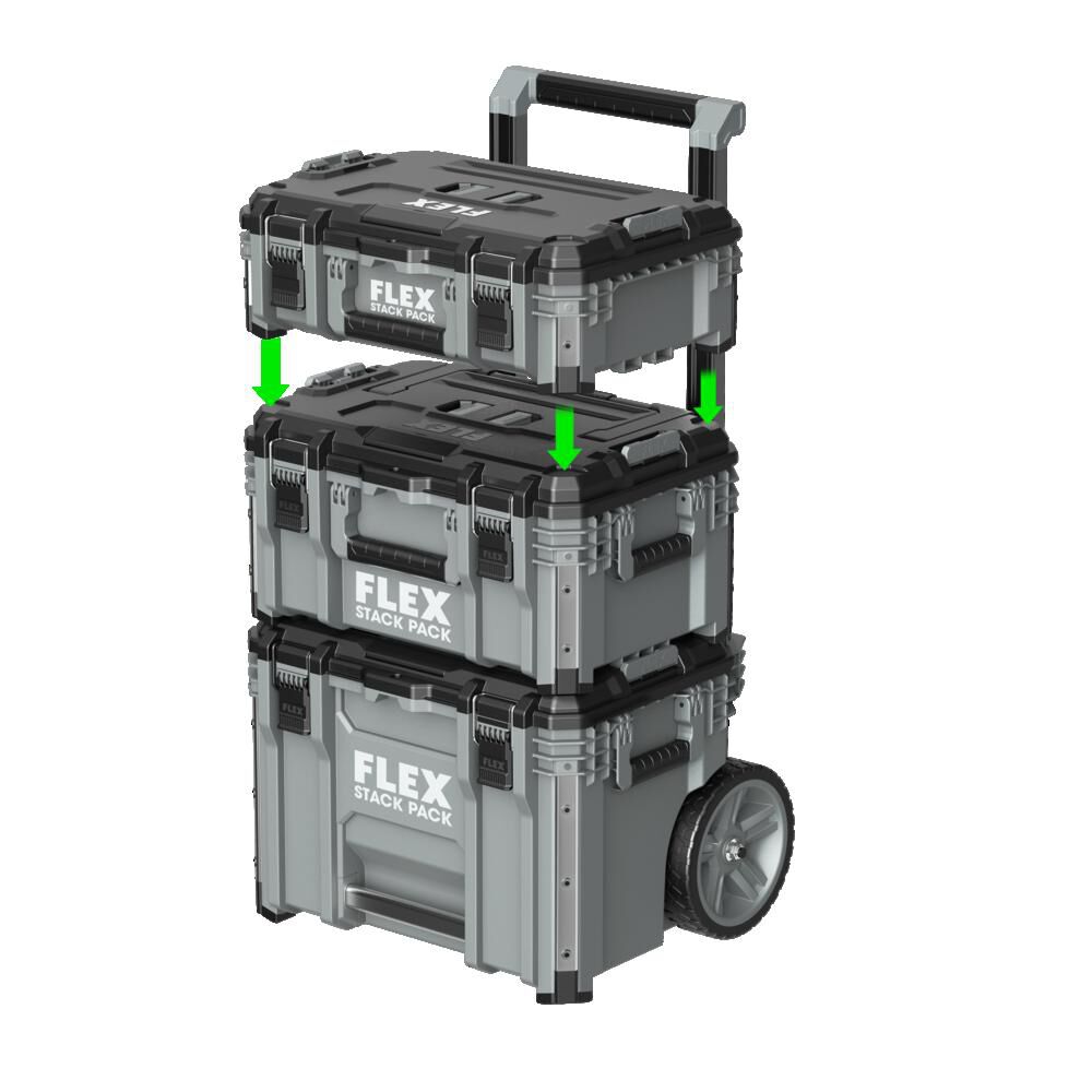 STACK PACK Rolling Tool Box 22-in W x 26.3-in H x 19.2-in D Gray Metal Rolling Tool Box FS1101