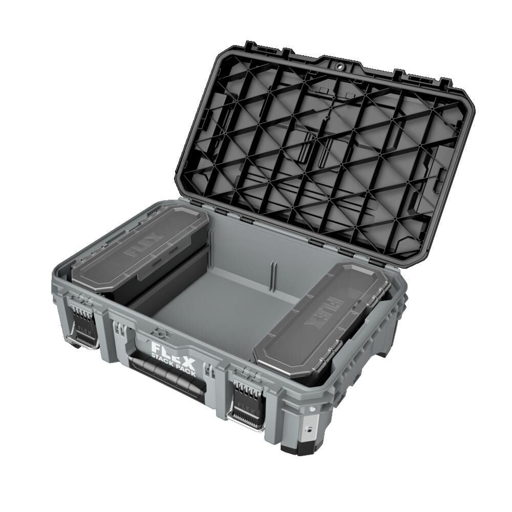 STACK PACK Suitcase Tool Box 22-in W x 8.2-in H x 15.6-in D Gray Metal Tool Box FS1103