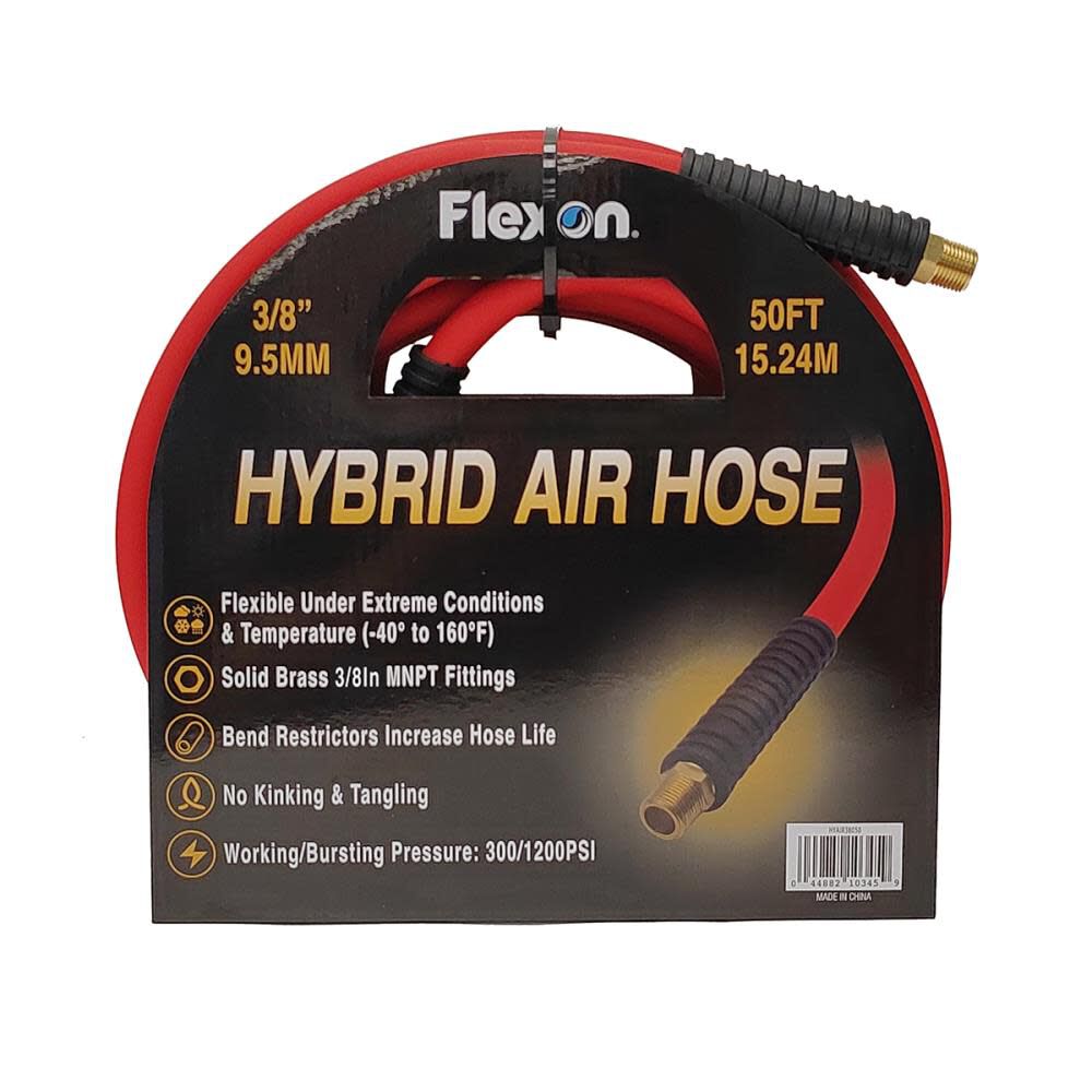 Hybrid Air Hose, 3/8 Inch x 50ft HYAIR38050