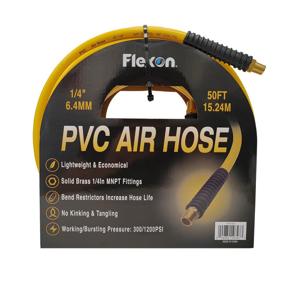 PVC Air Hose, 1/4 Inch x 50ft PVAIR14050