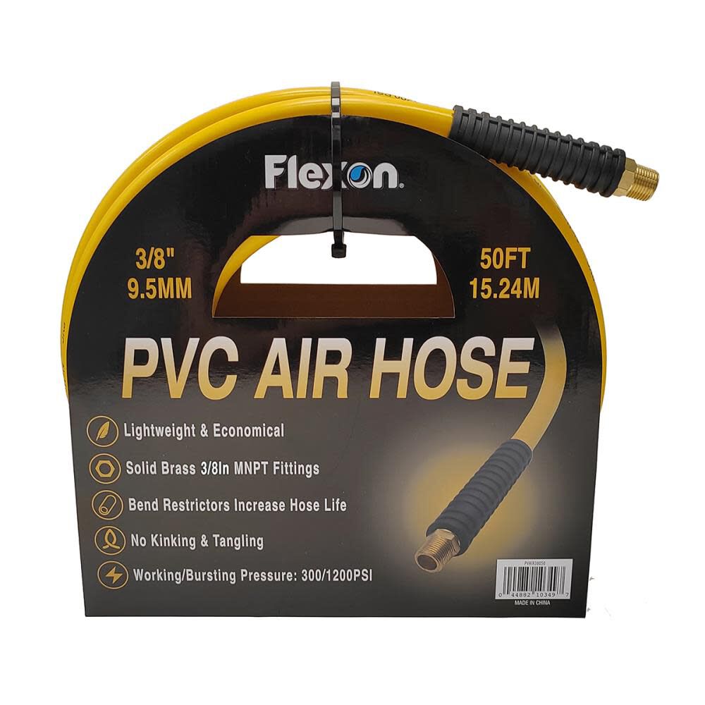 PVC Air Hose, 3/8 Inch x 50ft PVAIR38050