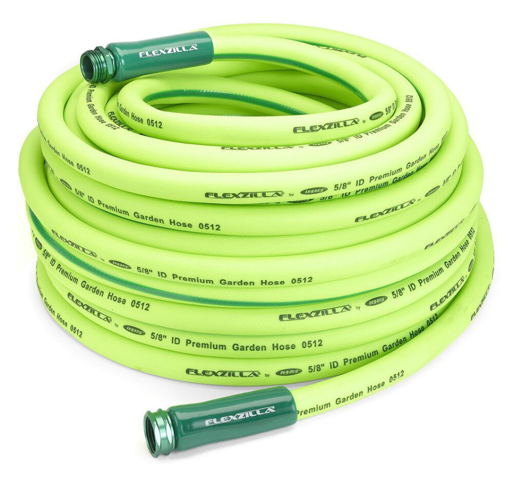 5/8in x 100' ZillaGreen garden hose with 3/4in GHT ends HFZG5100YW