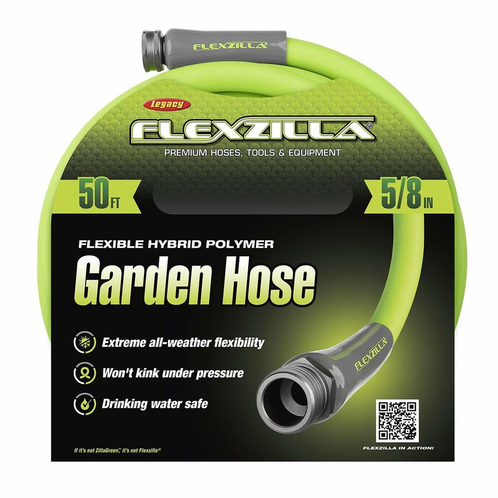 5/8in x 50' ZillaGreen Garden Hose with 3/4 GHT ends HFZG550YW