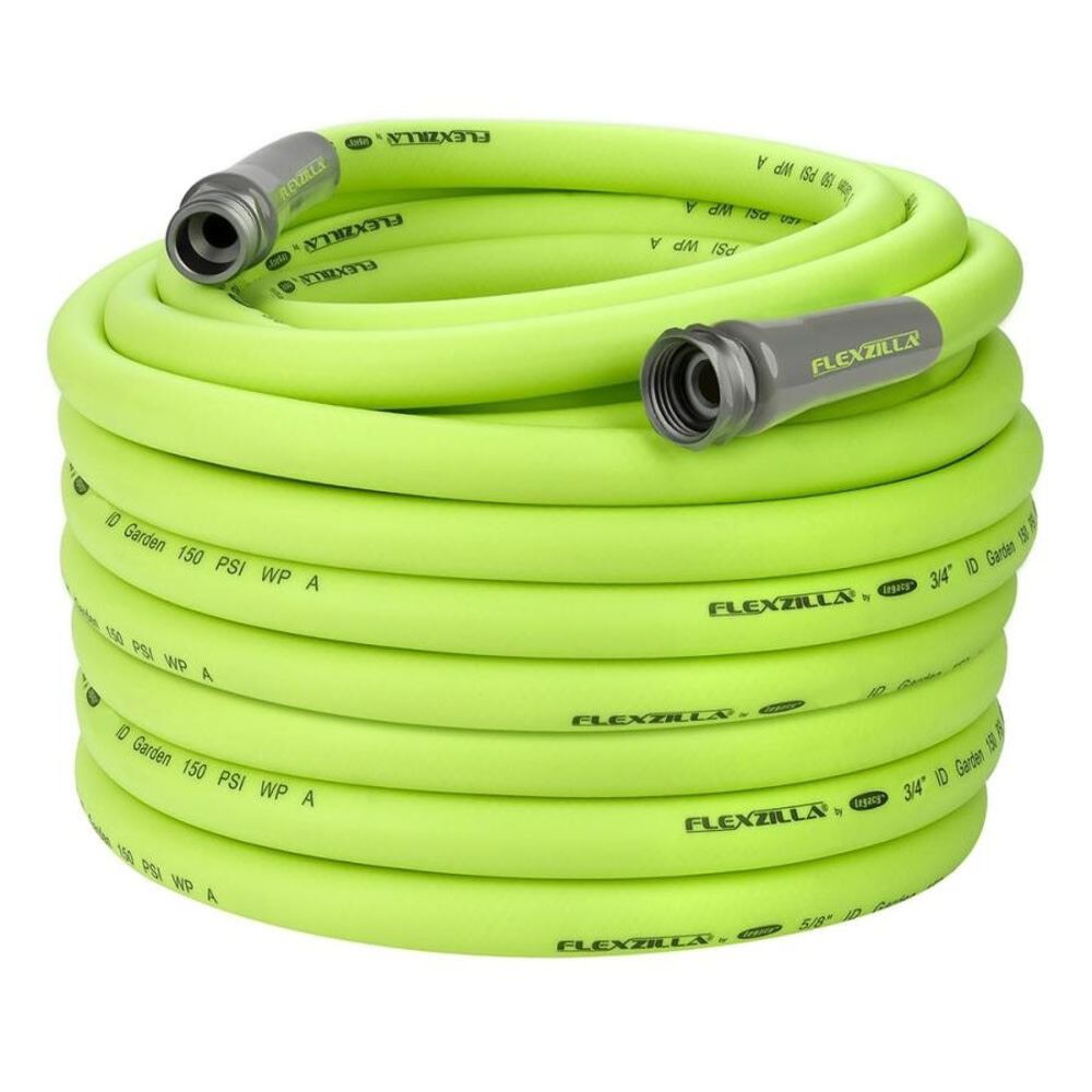 Garden Hose 3/4in x 100' 3/4in - 11 1/2 GHT Fittings HFZG6100YW