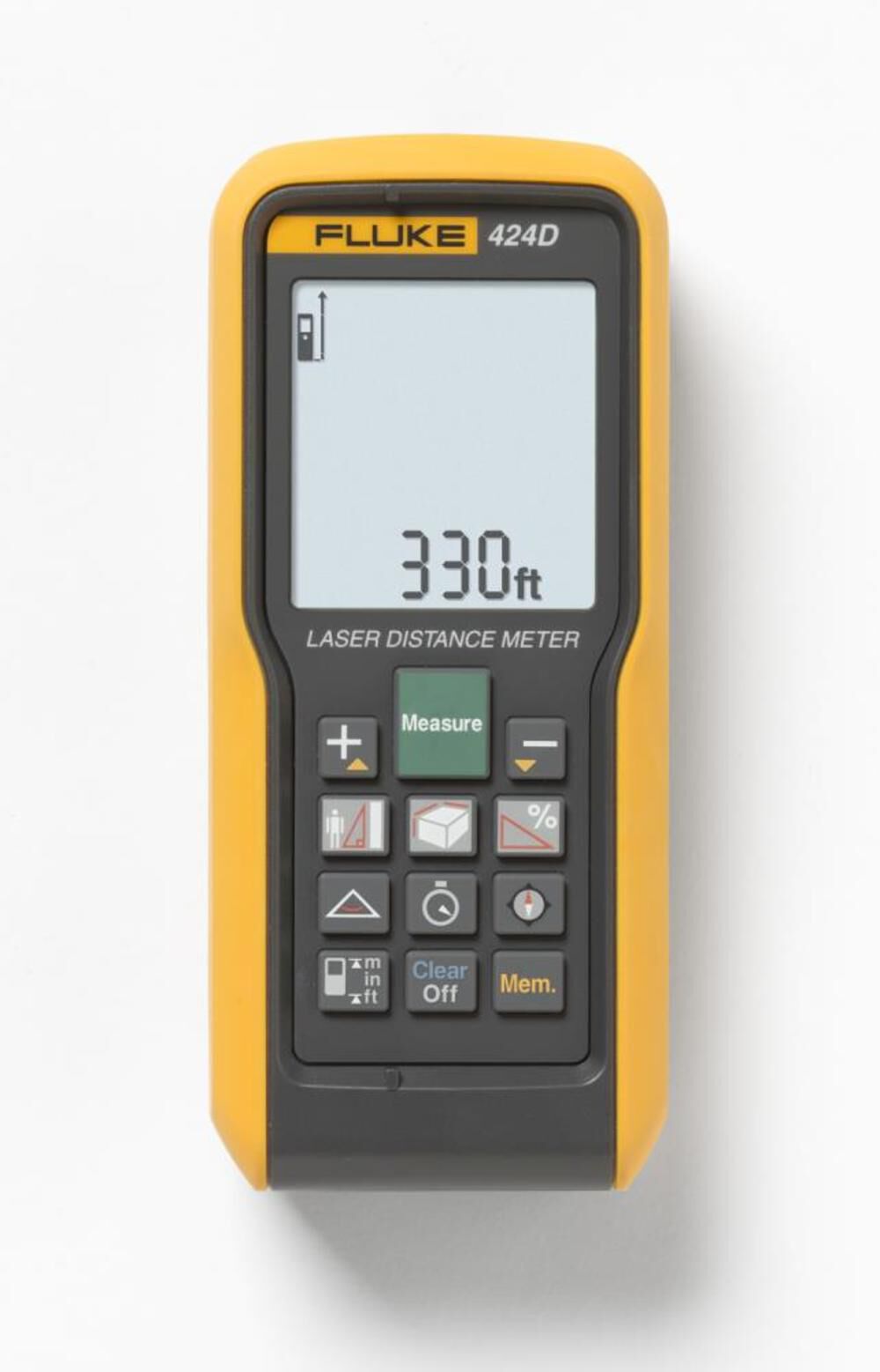 424D 330-ft Indoor/Outdoor Laser Distance Measurer with Backlit Display FLUKE-424D