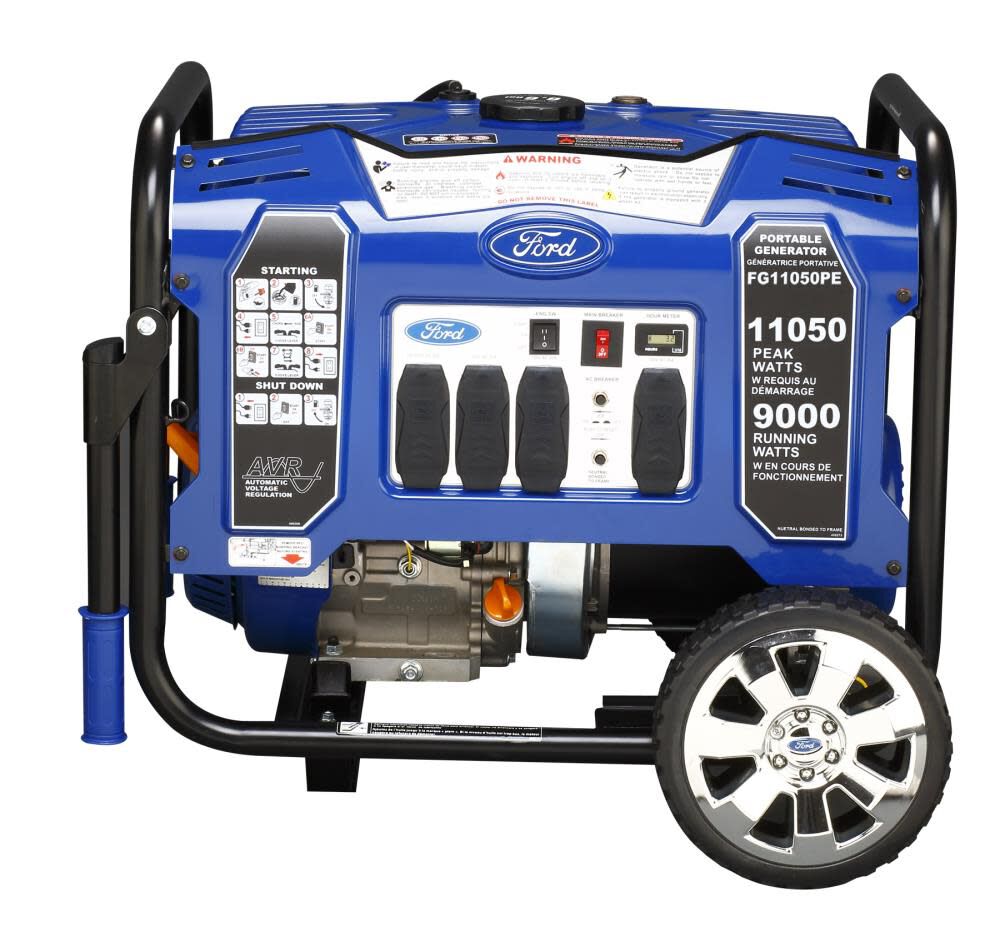 11050/9000-Watt Dual Fuel Gasoline/Propane Powered Electric/Recoil Start Portable Generator with 457 CC Ducar Engine FG11050PBE