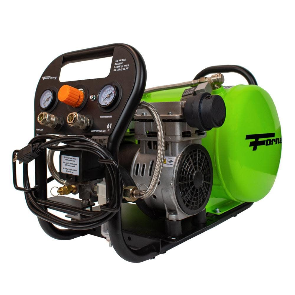 Fornair 120 Psi 2.5 Cfm 1HP 4 Gallon Oil-Free Air Compressor 550