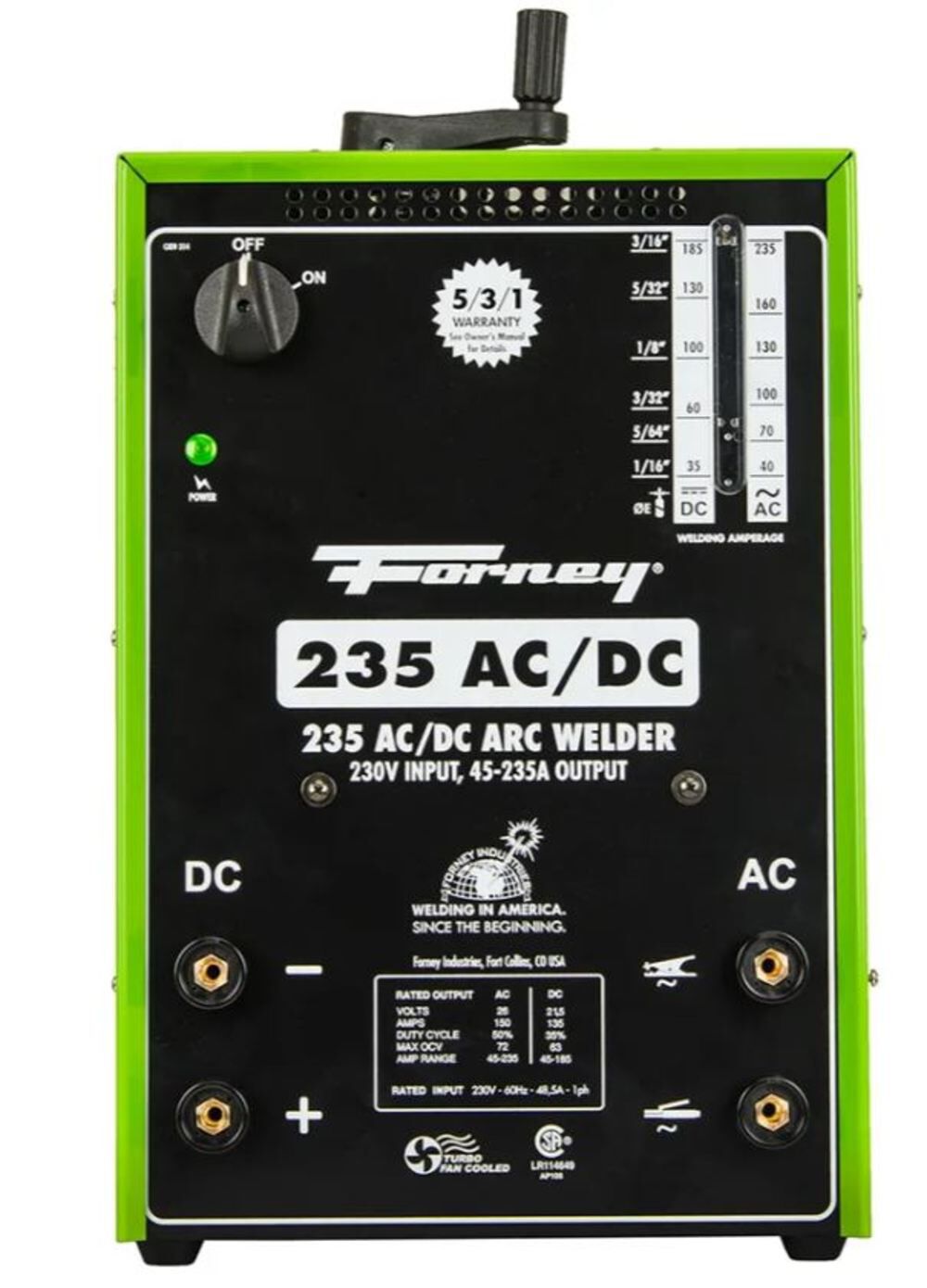 Green 230V 235A 235 AC/DC Stick/Arc Welder 314