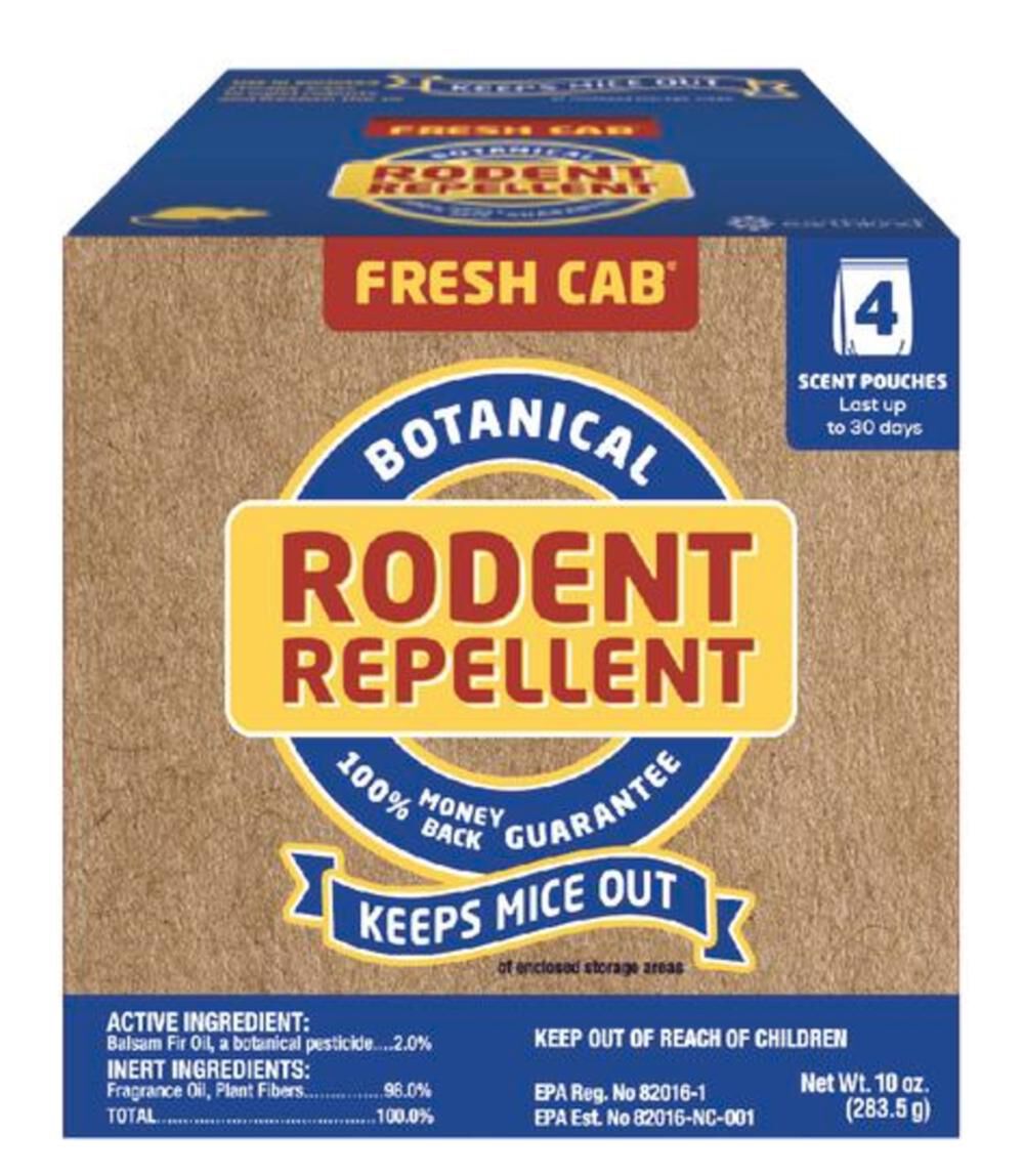 Fresh Cab Botanical Rodent Repellent Pouches 4pk FC4P12D