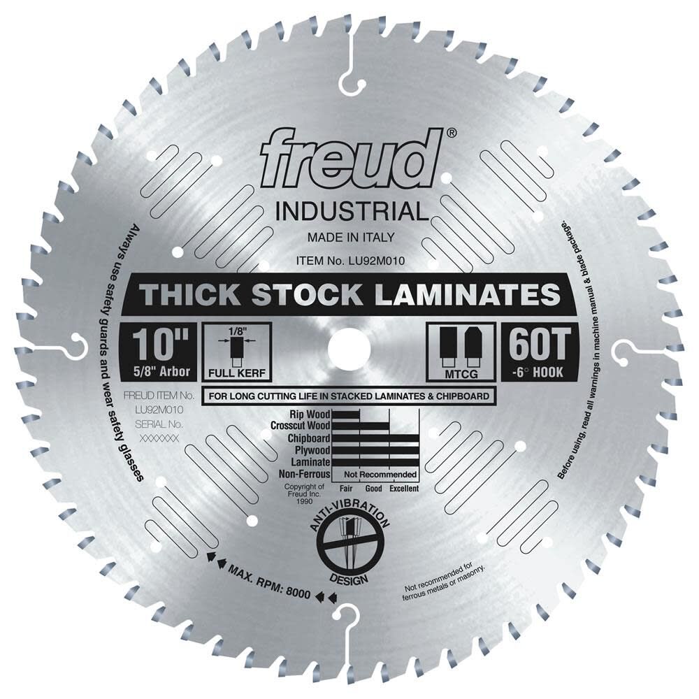 10in Thick-Stock Laminate Blade LU92M010