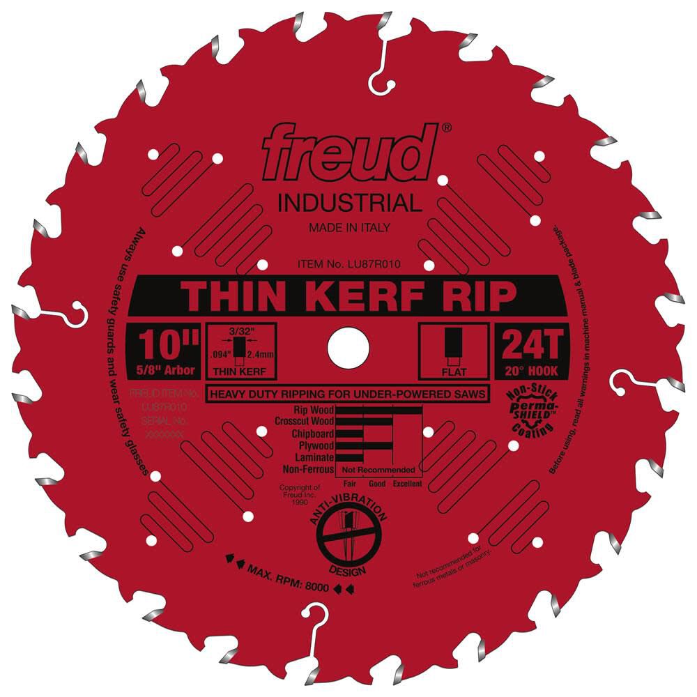 10in Thin Kerf Rip Blade with Perma-SHIELD Coating LU87R010