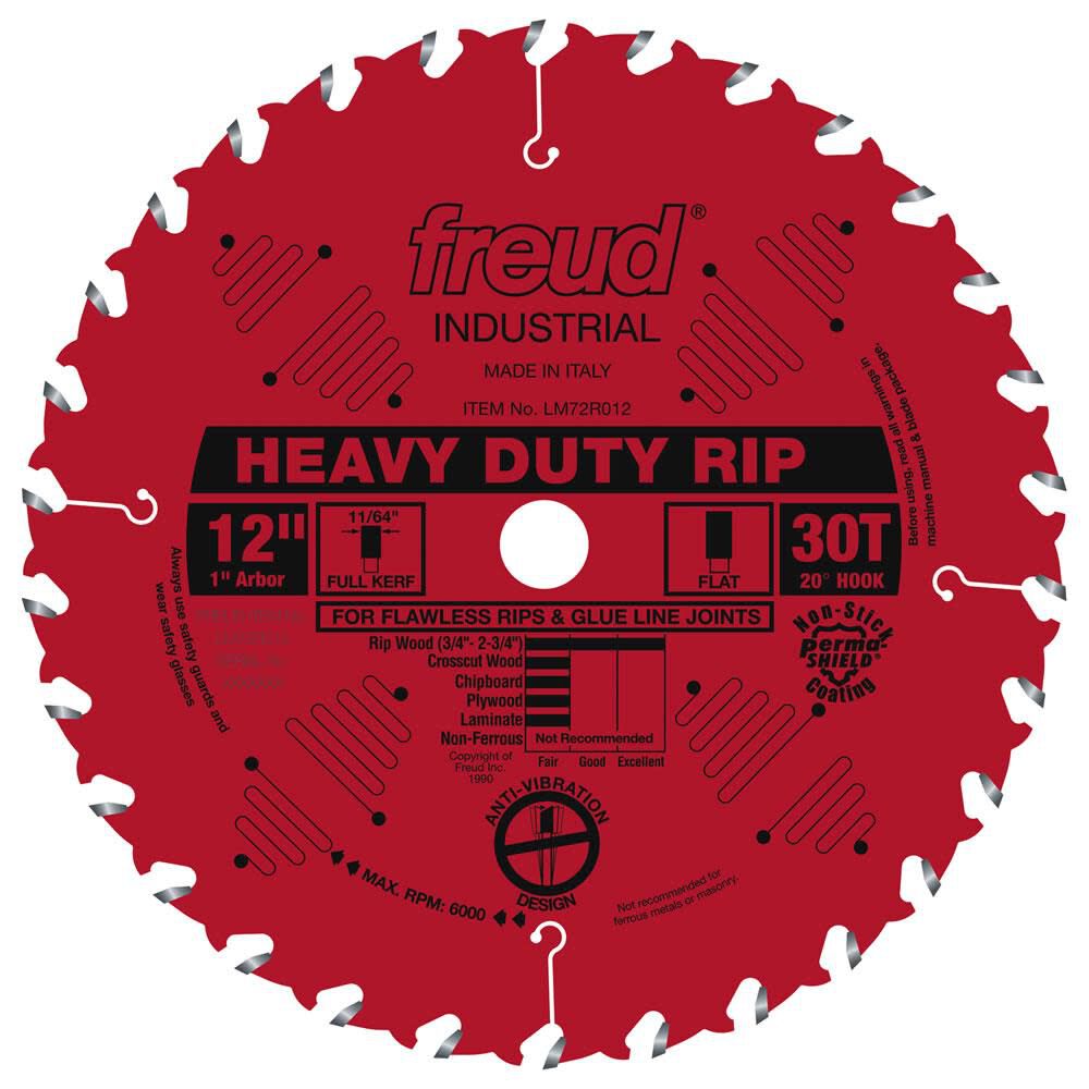 12in Heavy-Duty Rip Blade with Perma-SHIELD Coating LM72R012