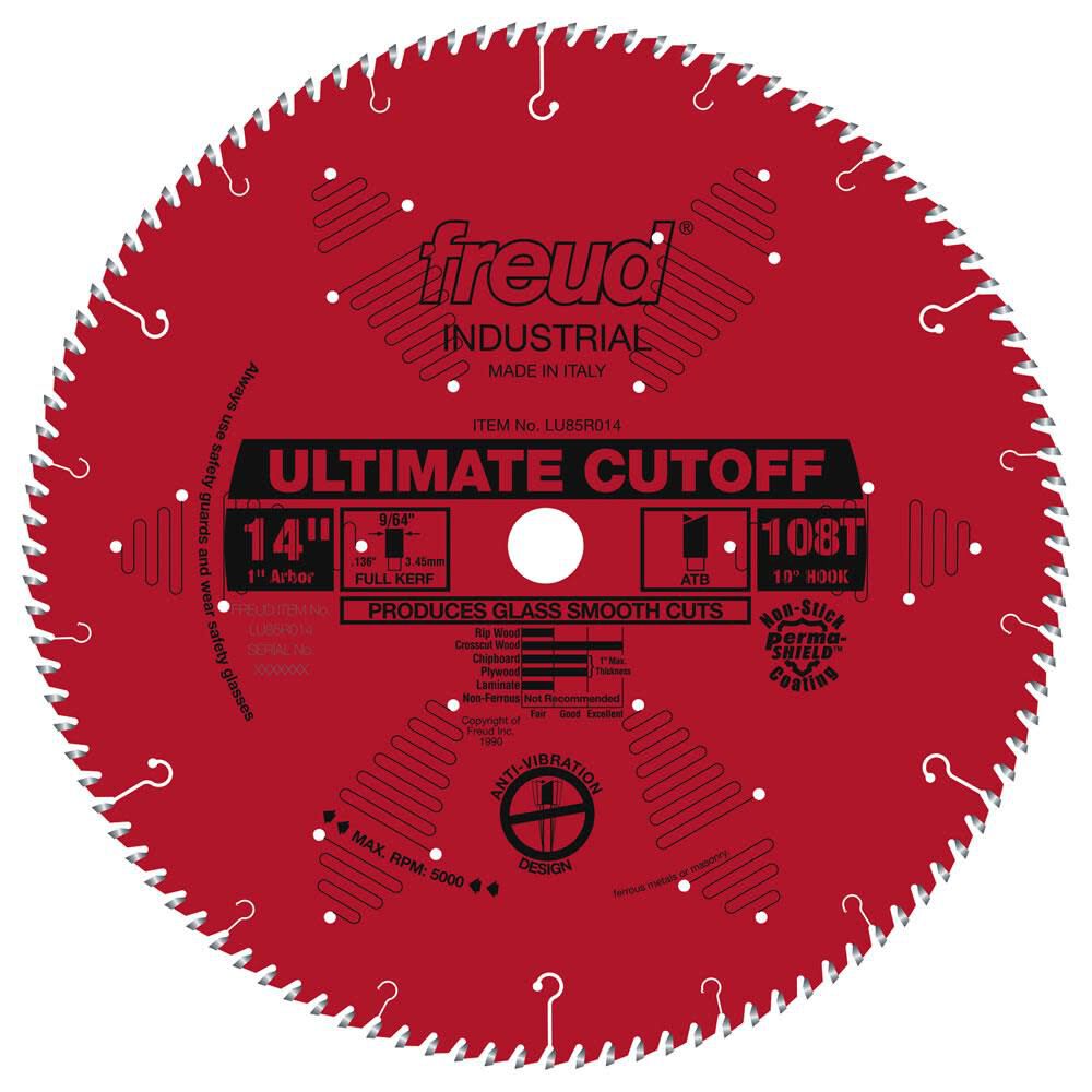 14in Ultimate Cut-Off Blade with Perma-SHIELD Coating LU85R014