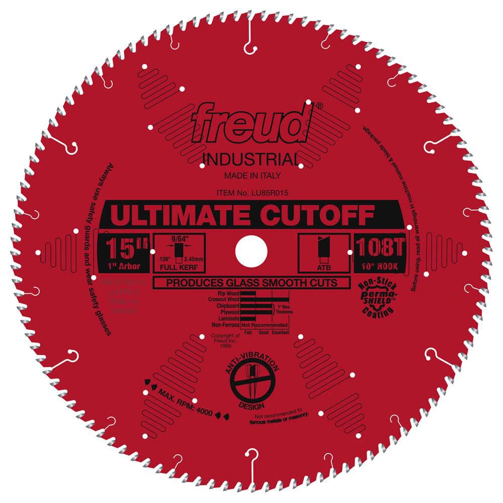 15in Ultimate Cut-Off Blade with Perma-SHIELD Coating LU85R015