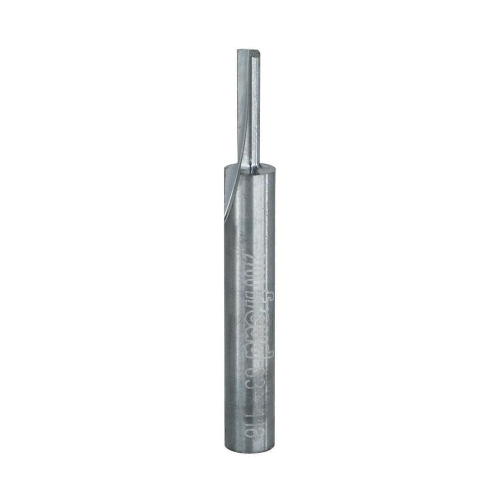 1/8 In. (Dia.) Single Flute Straight Bit with 1/4 In. Shank 03-116