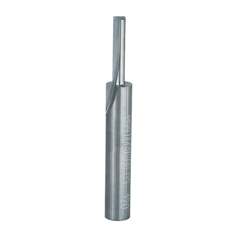 1/8 In. (Dia.) Single Flute Straight Bit with 1/4 In. Shank 03-120