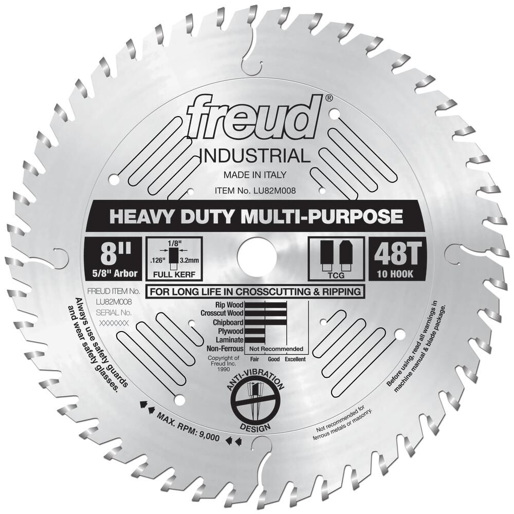 8in Heavy Duty Multi-Purpose Blade LU82M008