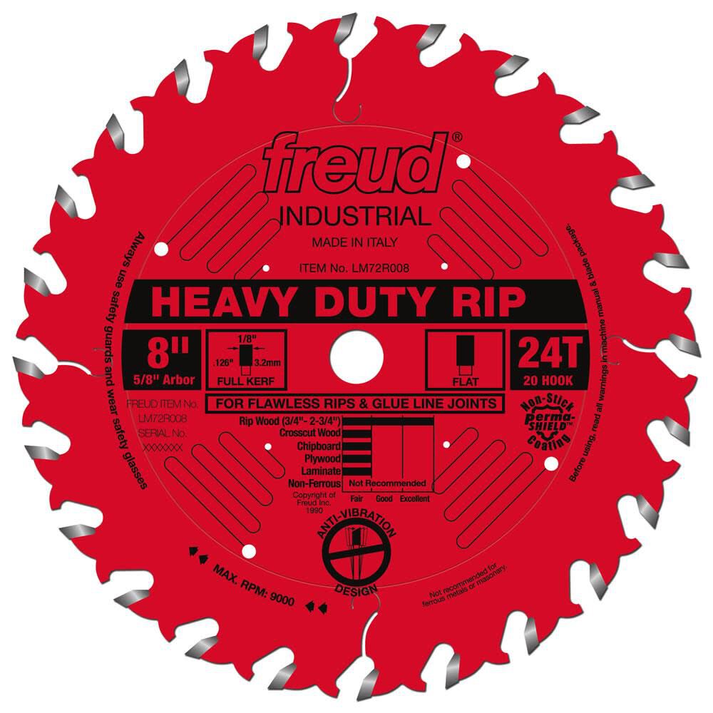 8in Heavy-Duty Rip Blade with Perma-SHIELD Coating LM72R008