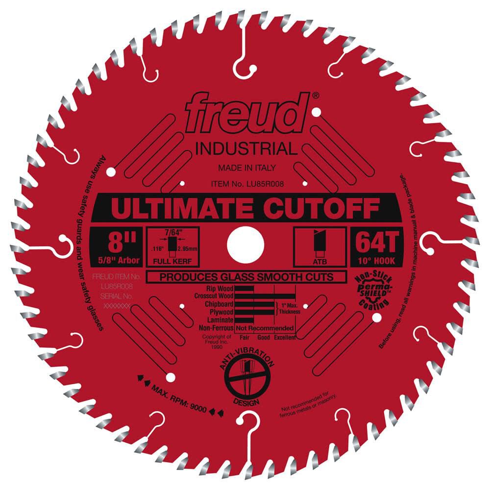 8in Ultimate Cut-Off Blade with Perma-SHIELD Coating LU85R008