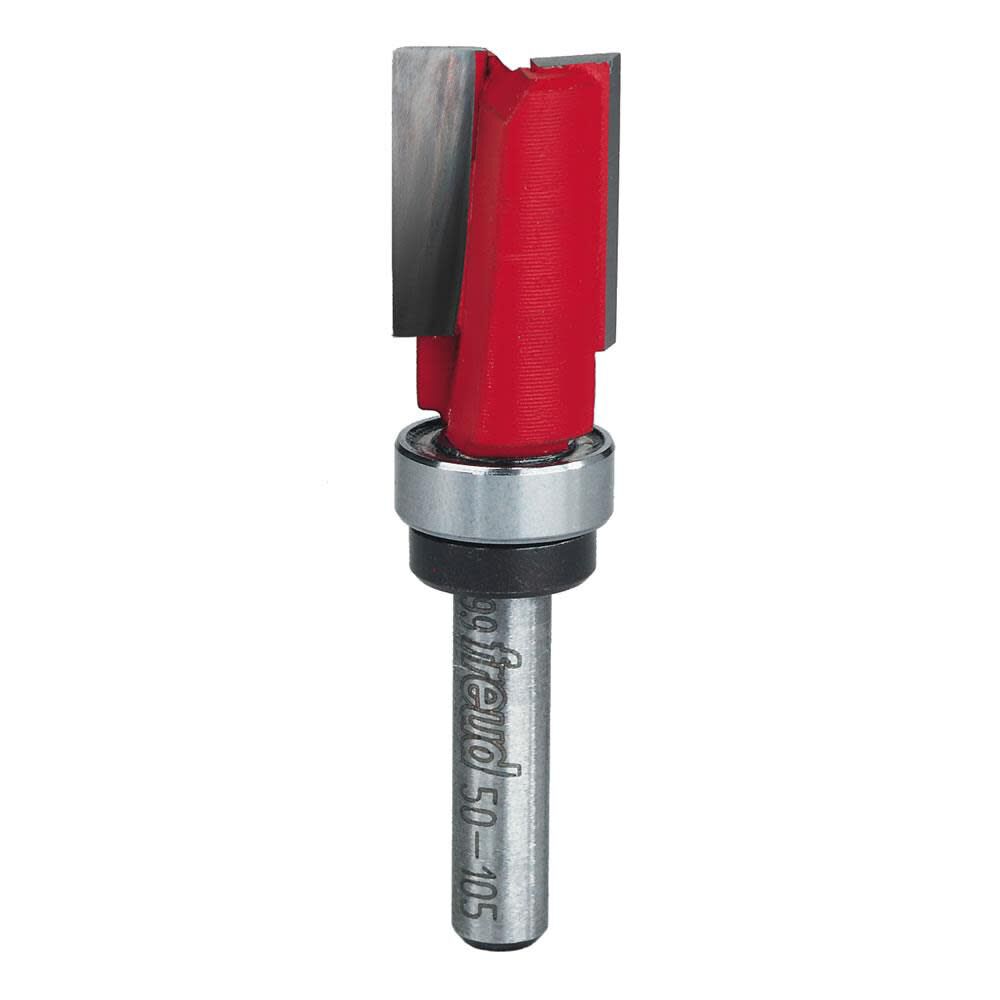 9/16 In. (Dia.) Top Bearing Flush Trim Bit with 1/4 In. Shank 50-105