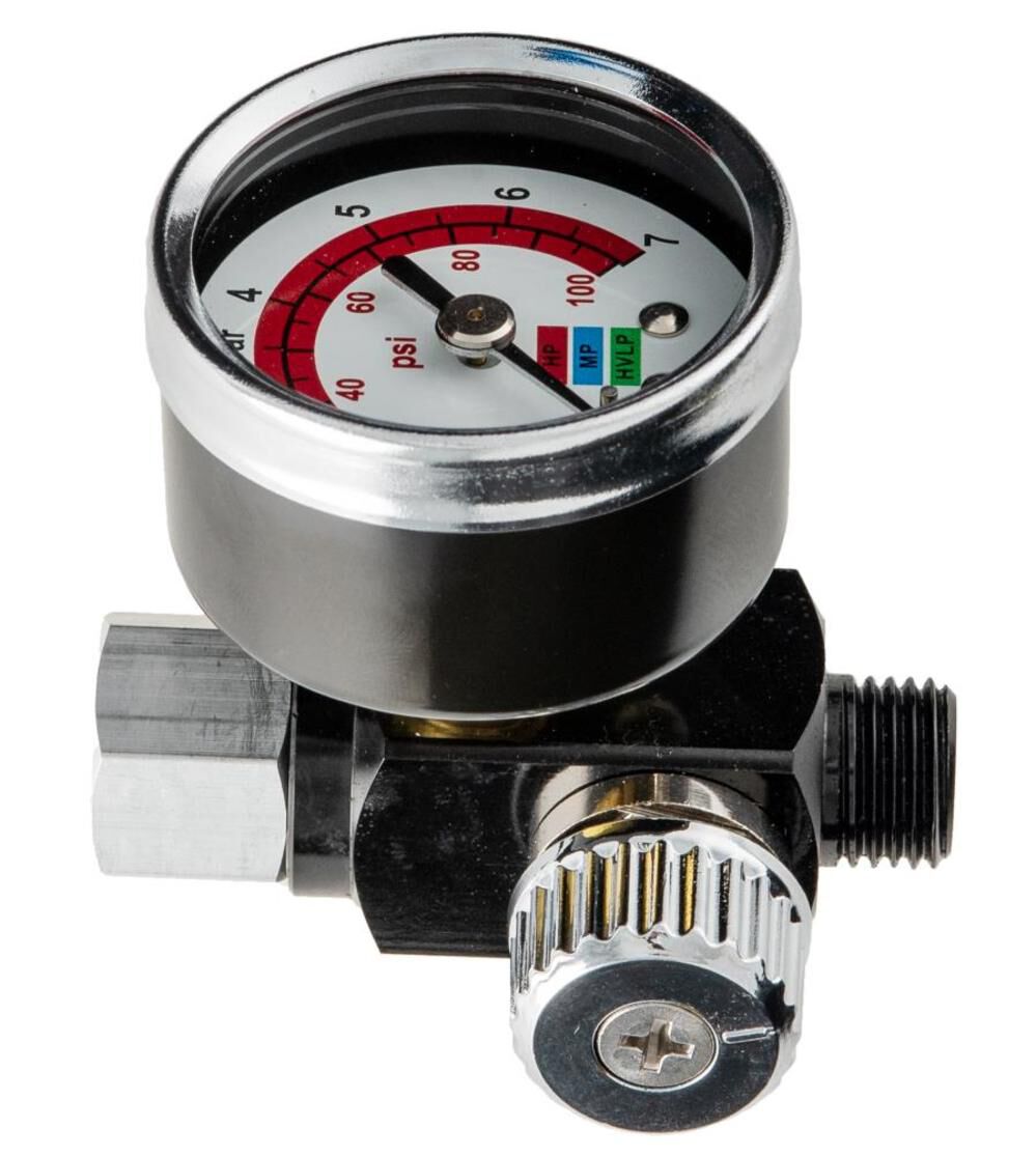 Pressure Regulator with Gauge for Compressor Spray Gun 6380