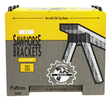 Sawhorse Brackets High Impact Polystyrene 8909