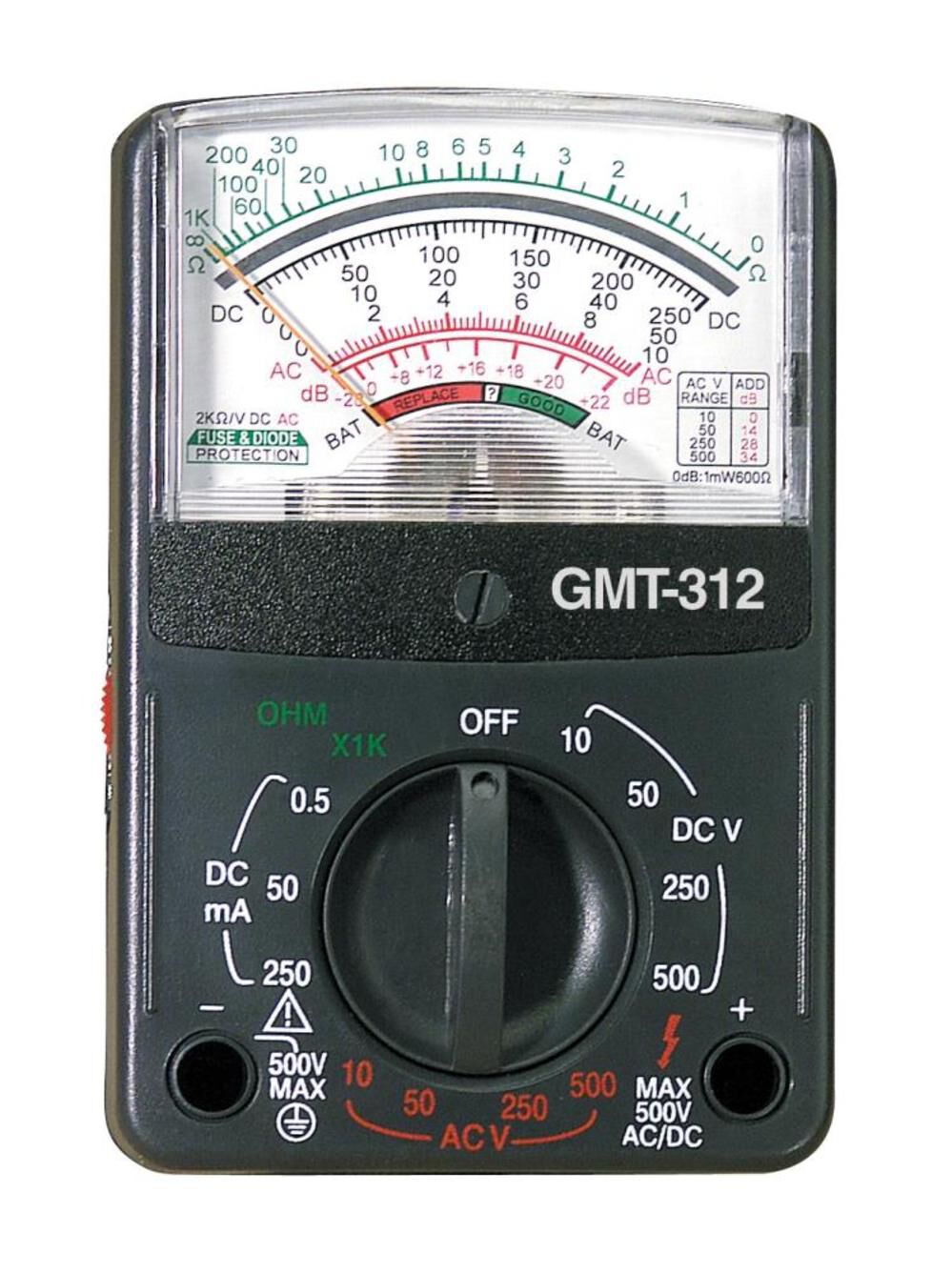 5 Function 12 Range Analog Multimeter 1/Clam GMT-312