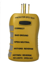 Sperry Instruments HGT6520 Stop Shock II GFCI Outlet Circuit Analyzer Tester Detects Low Resistance Single LED Indication of Wiring Error 1/Ea HGT6520