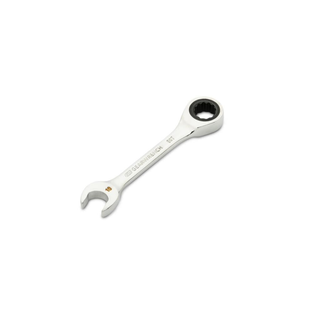 10mm 90-Tooth 12 Point Stubby Combination Ratcheting Wrench 86840