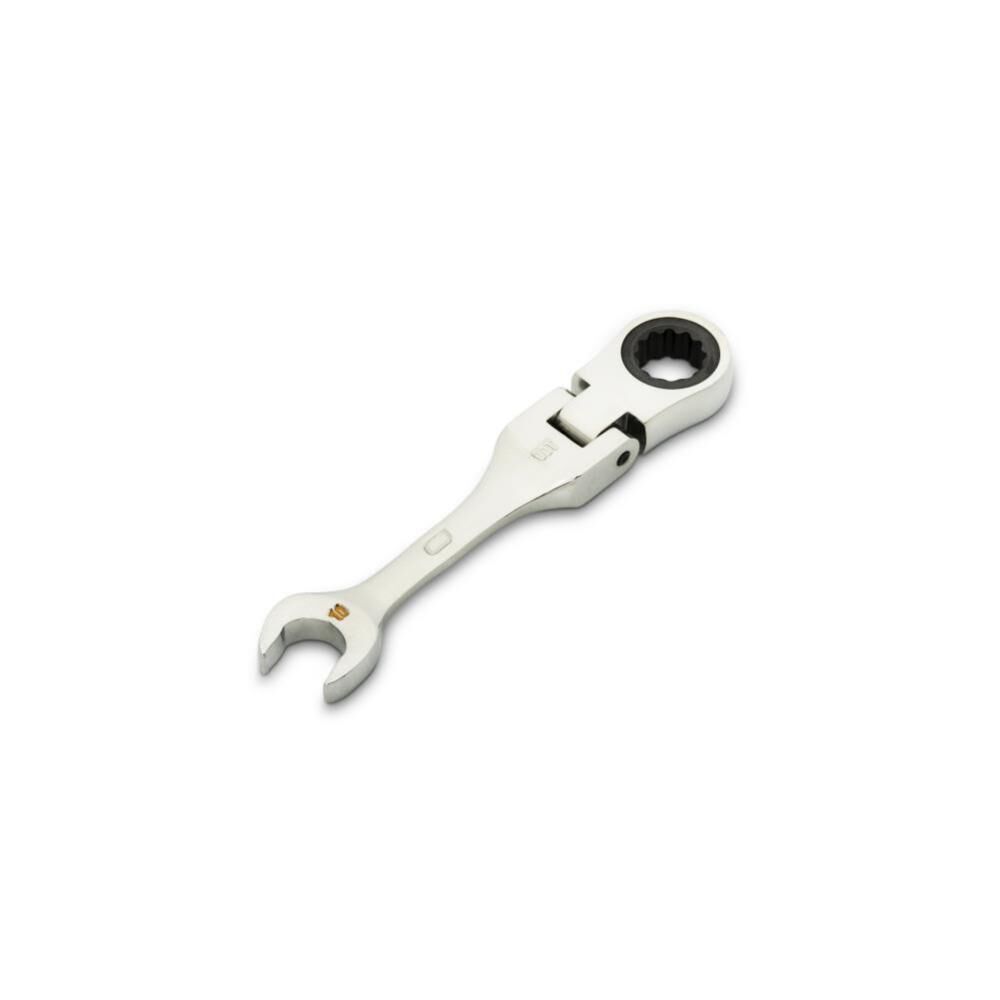 10mm 90-Tooth 12 Point Stubby Flex Combination Ratcheting Wrench 86860