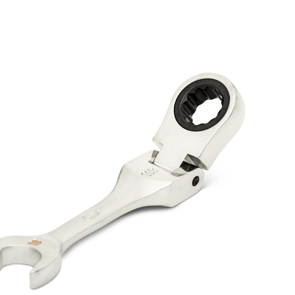 10mm 90-Tooth 12 Point Stubby Flex Combination Ratcheting Wrench 86860