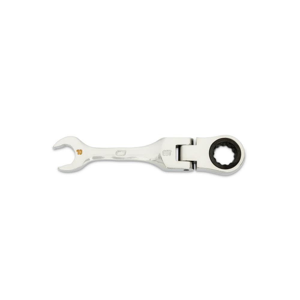 10mm 90-Tooth 12 Point Stubby Flex Combination Ratcheting Wrench 86860