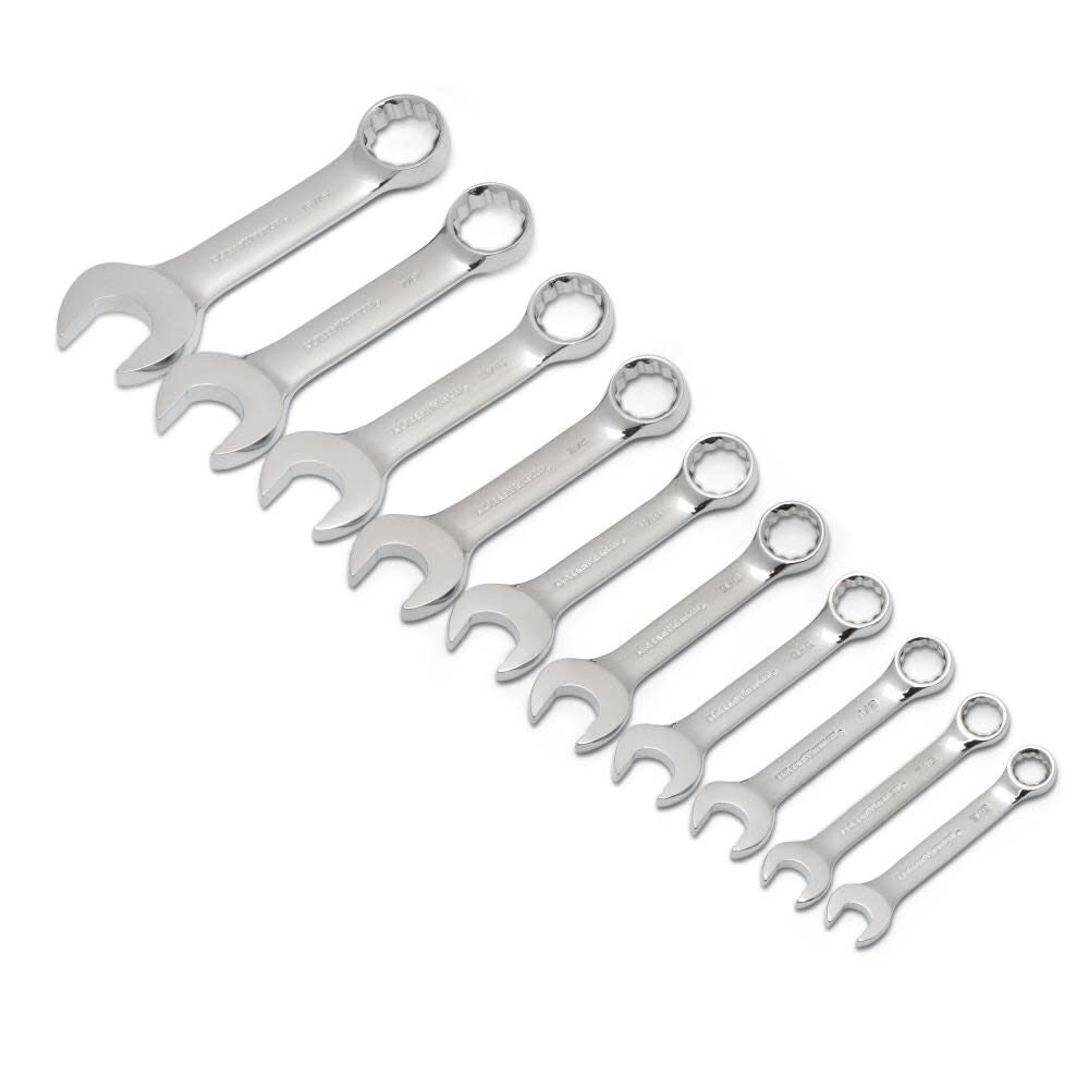 10Pc Stubby SAE Combination Wrench set 81905