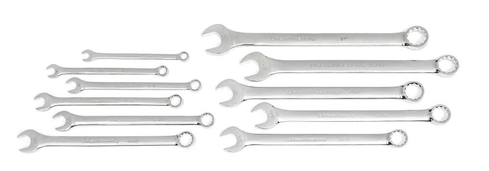 11 Pc. 12 Point Long Pattern Combination Wrench Set SAE 81934