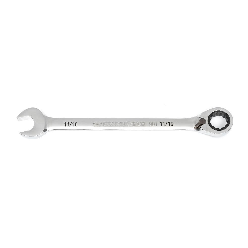 11/16 Inch 90-Tooth 12 Point Reversible Ratcheting Wrench 86648