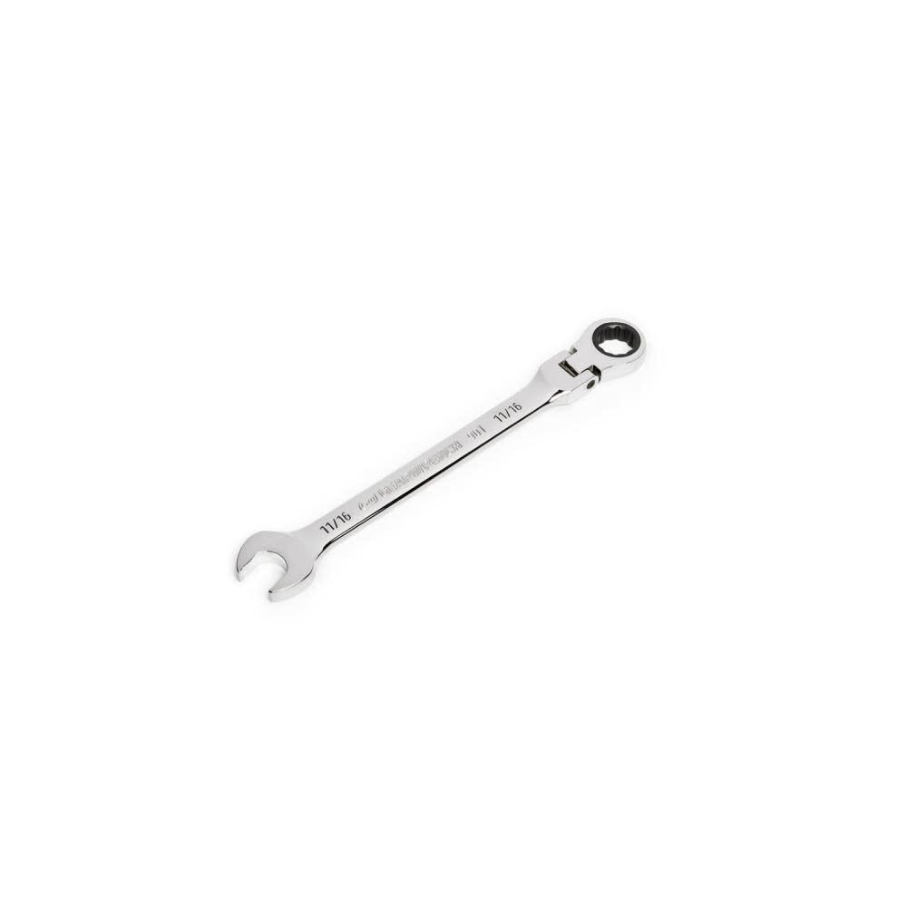 11/16in 90T 12 Point Flex Head Ratcheting Combination Wrench 86748