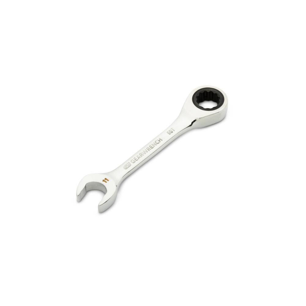 11mm 90-Tooth 12 Point Stubby Combination Ratcheting Wrench 86841