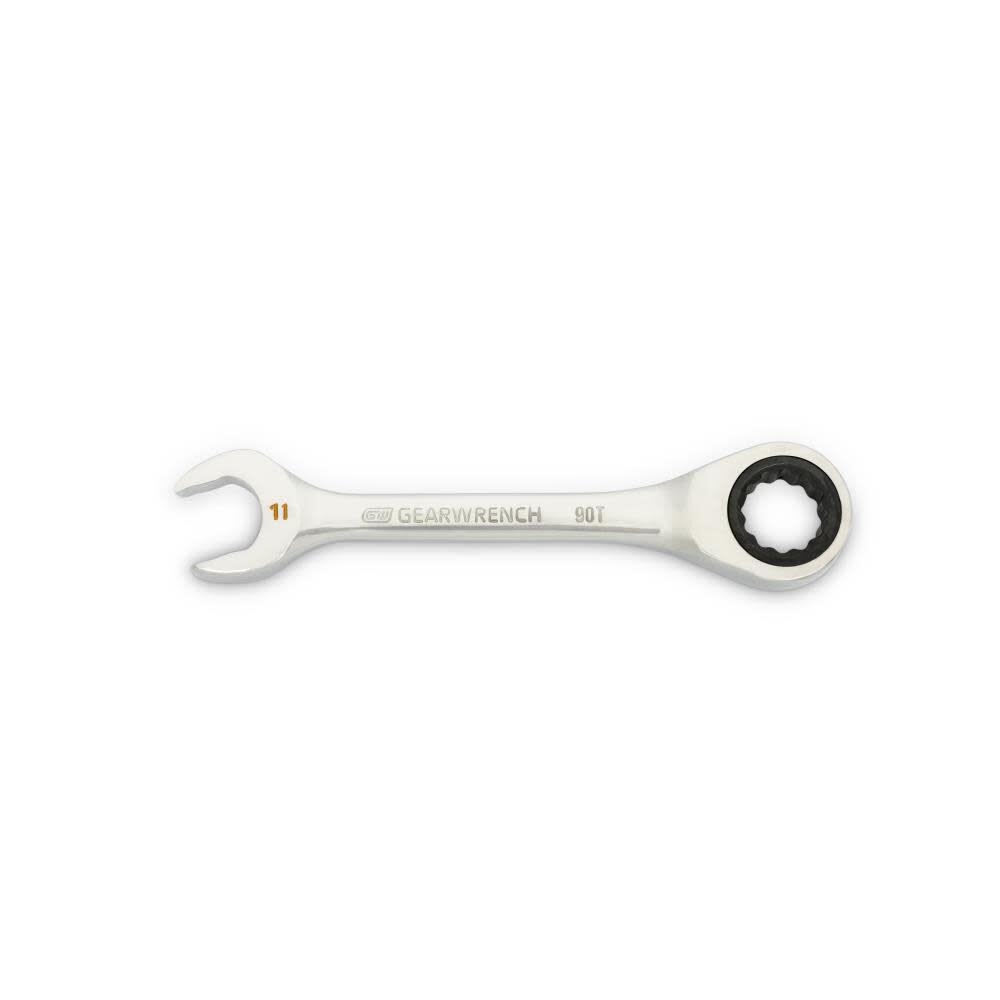 11mm 90-Tooth 12 Point Stubby Combination Ratcheting Wrench 86841