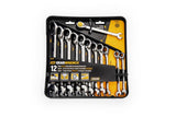 12 P 12 Point Reversible Ratcheting Combination Wrench Set Metric 9620N