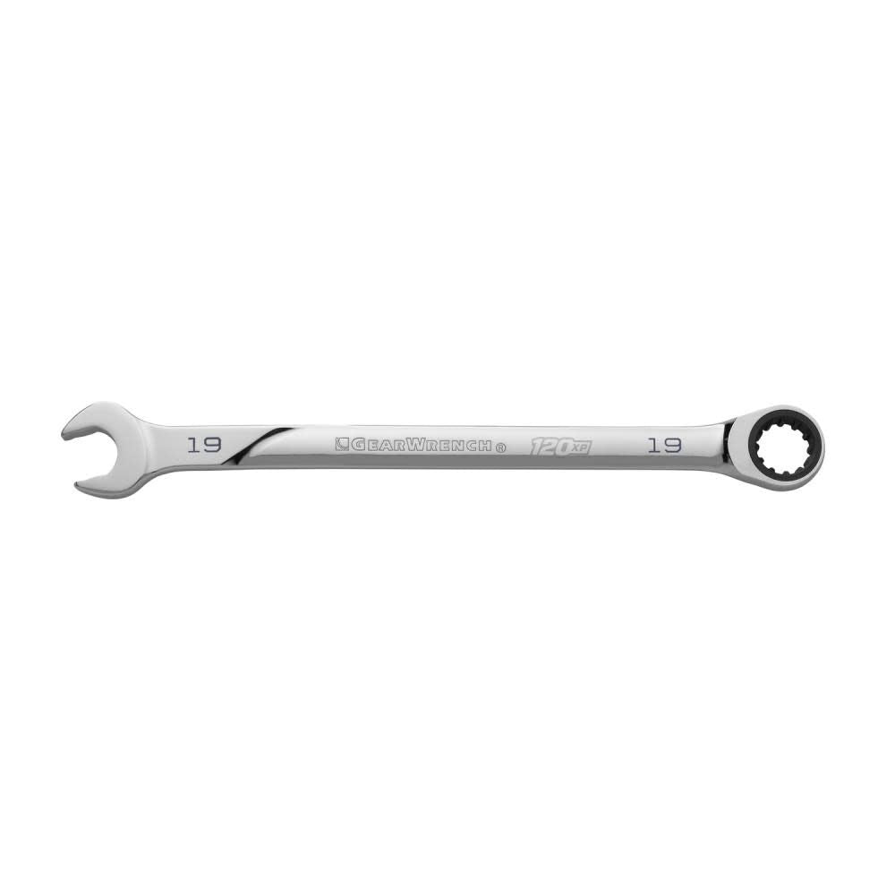 120XP Combination Ratcheting Wrench Universal Spline XL 19mm 86419