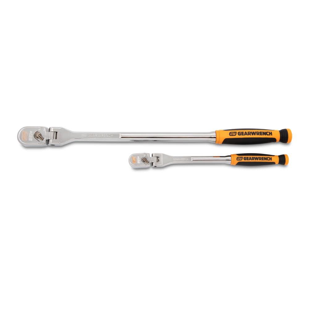 120XP Dual Material Flex Handle Teardrop Ratchet Set 2pc 81204XP