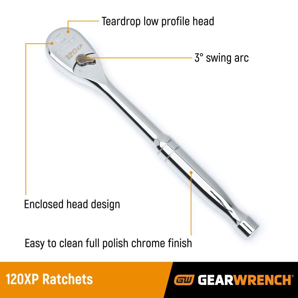 120XP Extra Long Handle Ratchet 1/2 In. Drive 81364