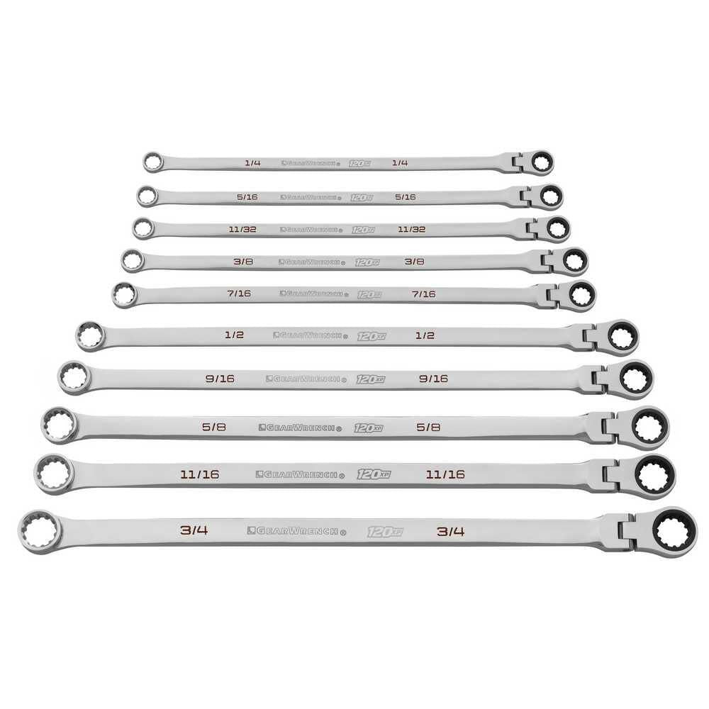 120XP Ratcheting SAE Wrench Set 10pc 86142