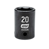 1/2in Drive 20mm 6 Point Standard Impact Metric Socket 84532N