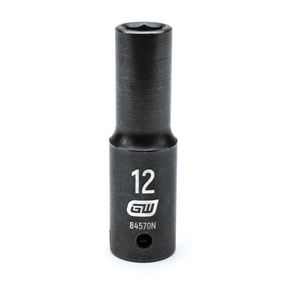 1/2in Drive 6 Point Deep Impact Metric Socket 12mm 84570N