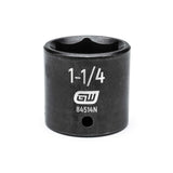 1/2in Drive 6 Point Standard Impact SAE Socket 1-1/4in 84514N