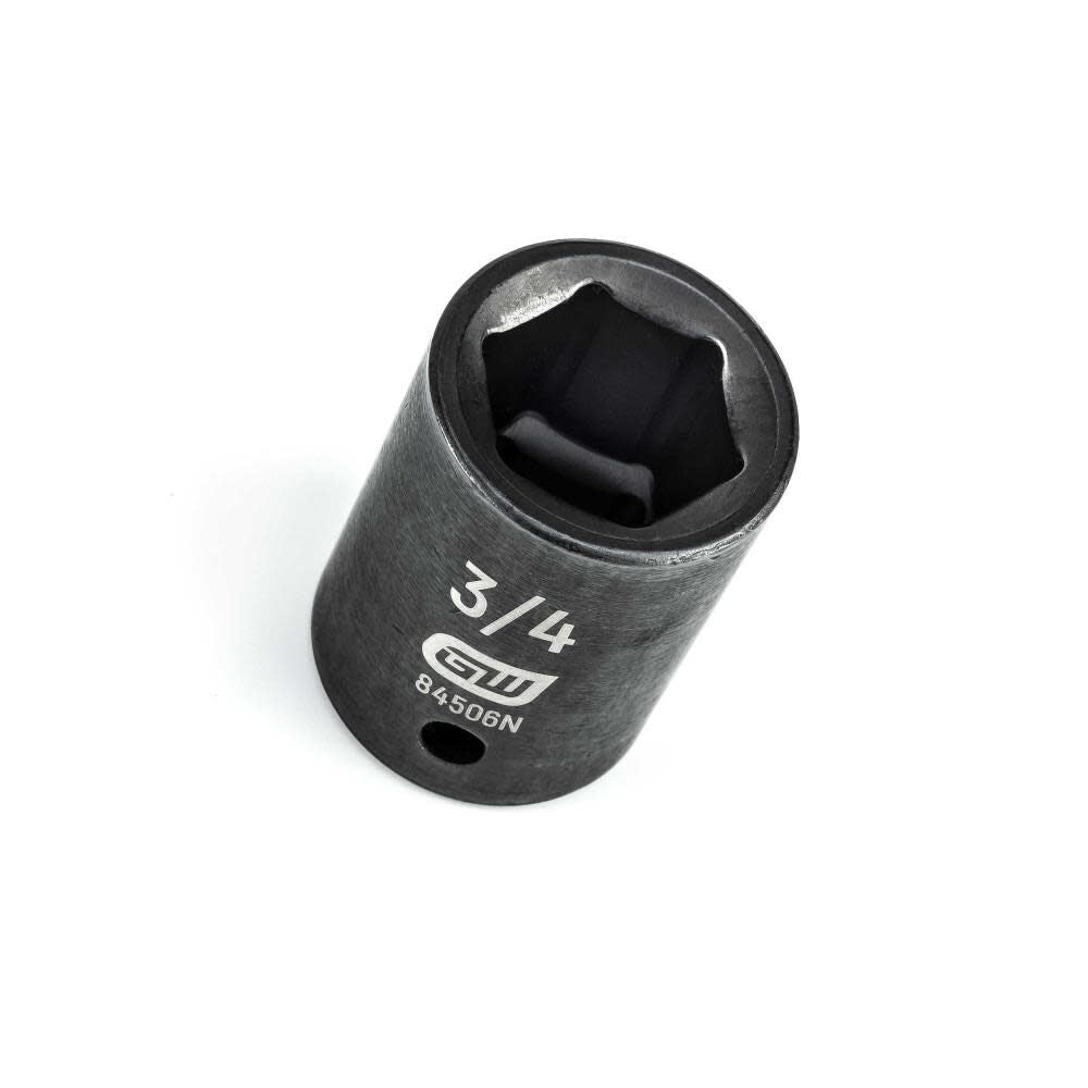 1/2in Drive 6 Point Standard Impact SAE Socket 3/4in 84506N