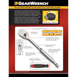 1/2in Drive 84T Teardrop Ratchet with Cushion Grip 81303F