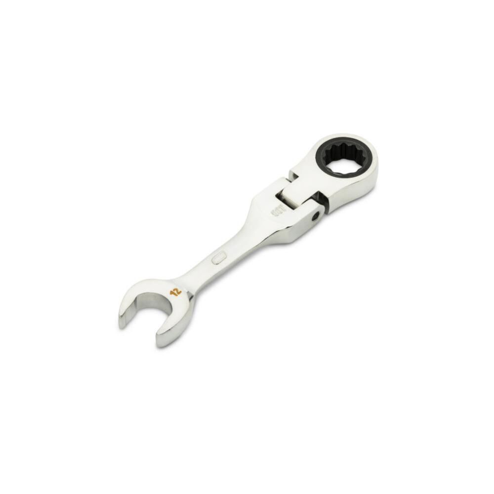 12mm 90-Tooth 12 Point Stubby Flex Combination Ratcheting Wrench 86862