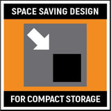 1/4in 3/8in and 1/2in Drive Orange Metric Socket Storage Tray Set 3pc 83119